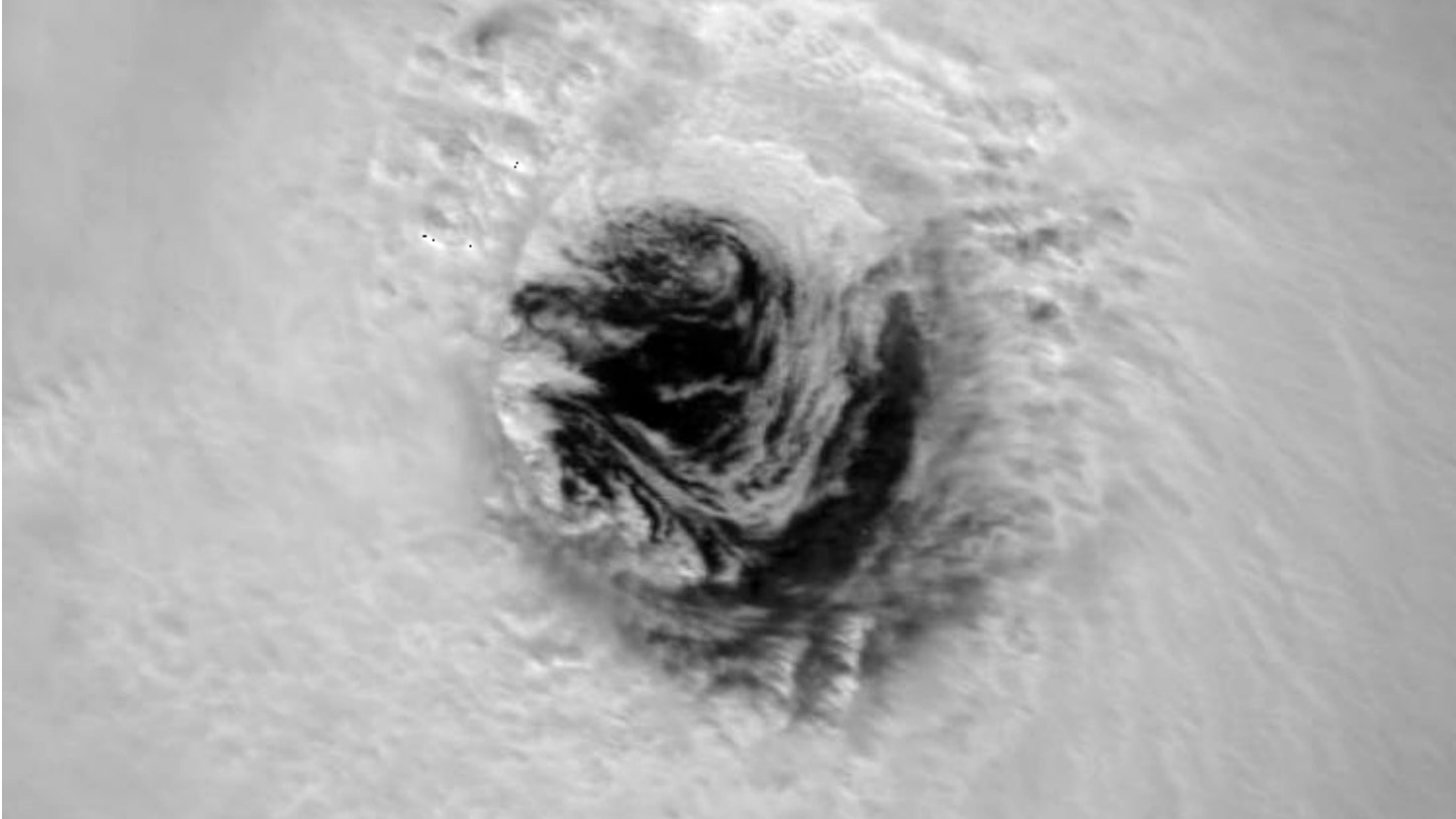 Satellite view of Hurricane Erin in 2001 from National Hurricane Center, NOAA report