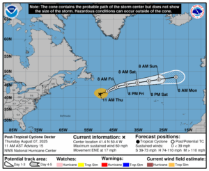 Understanding Tropical Storm/Hurricane Dexter and How to Prepare