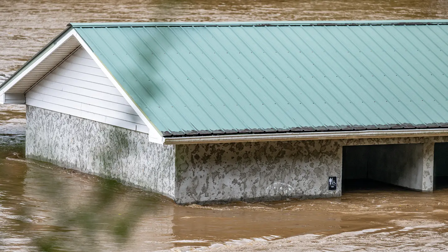 Flooding from Hurricane Helene in Western North Carolina